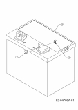 Ersatzteile MTD Rasentraktor 175/107 Typ: 13AN660G752  (2004) Batterie 