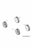 Ersatzteile Budget Motormäher BBM 46-1 OHV Typ: 11C-J1JD619  (2010) Räder