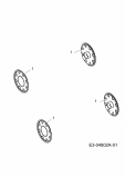Ersatzteile Budget Motormäher BBM 46-1 OHV Typ: 11C-J1JD619  (2010) Radkappen