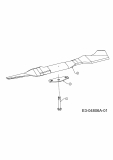 Ersatzteile MTD Benzin Rasenmäher ohne Antrieb 46 PB Typ: 11C-J14Z676  (2009) Messer 