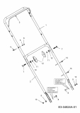 Ersatzteile MTD Benzin Rasenmäher ohne Antrieb 48 PO Typ: 11A-V1JD600  (2010) Holm 