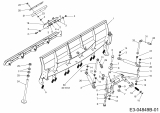Ersatzteile Zubehör Kompakttraktoren Räumschild für CC 2250+3250 RDH 4 WD (48/122cm, hydraulisch schwenkbar) Typ: 596-215-600  (2012) Grundgerät