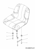 Ersatzteile Zubehör Kompakttraktoren Sitz für CC 2000/3000 RD Serie, Standard Typ: 596-272-600  (2011) Sitz