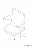 Ersatzteile Zubehör Kompakttraktoren Sitz für CC 2000/3000 RD Serie, Deluxe Typ: 596-212-600  (2011) Sitz