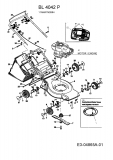 Ersatzteile Bolens Motormäher BL 4042 P Typ: 11AMA1M2684  (2009) Grundgerät