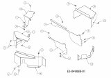 Cub Cadet Ersatzteile Rasentraktoren CC 1016 RD-E 13CG51AE403  (2011) Abdeckungen Mähwerk E (36/92cm)