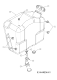 Cub Cadet Ersatzteile Rasentraktoren CC 1000 RD 13B951CN603  (2009) Tank