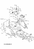 Ersatzteile Gutbrod Rasentraktoren GLX 92 SHL-SK Typ: 13AF51GI690  (2010) Rahmen