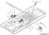 Ersatzteile Massey Ferguson Zero Turn MF 50-22 ZT Typ: 17ARCACQ695  (2017) Halteplatten Rahmen