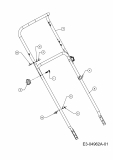 Ersatzteile MTD Benzin Rasenmäher mit Antrieb SPK 48 Typ: 12A-187D678  (2009) Holm 