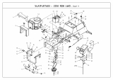 Cub Cadet Ersatzteile Kompakttraktoren CC 2250 RD 4 WD 54A1F4RS603  (2009) Batterie, Elektromagentkupplung, Hydraulikpumpe
