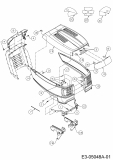 Ersatzteile Variolux Rasentraktoren V-RTH 135/92 T Typ: 13AH77TE620  (2009) Motorhaube T-Style