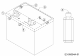 Ersatzteile MTD Rasentraktor Minirider 76 SDHE Typ: 13A221JD600  (2020) Batterie 