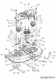 Ersatzteile MTD Rasentraktor Optima LG 175 H Typ: 13HN79KG678  (2014) Mähwerk G (42/107cm) 