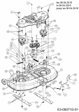 Ersatzteile MTD Rasentraktor Optima LG 165 H Typ: 13IN79KG678  (2016) Mähwerk G (42/107cm) bis 06.04.2016 