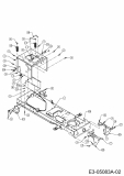 Ersatzteile Yard-Man Gartentraktoren AH 8200 Typ: 14AU804H643  (2000) Rahmen