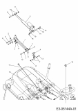 Ersatzteile Zubehör Kompakttraktoren Grasfangeinrichtung inkl. Entleerung für CC 2000/3000 RD Serie, Elektrische Entleerung für 350 l Box Typ: 596-261-600  (2009) Elektrische Korbentleerung