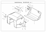 Ersatzteile Zubehör Kompakttraktoren Grasfangeinrichtung inkl. Entleerung für CC 2000/3000 RD Serie, 400 l Box mit Hochentleerung (nicht CC 2250 RD) Typ: 596-209-603  (2009) Klappe