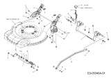 Ersatzteile Lux Tools Motormäher mit Antrieb B 53 HMAE Typ: 12BJ868Z694  (2011) Höhenverstellung