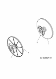 Ersatzteile WOLF-Garten Elektro Rasenmäher mit Antrieb Ambition 48 EAHW Typ: 18AR11L-C50  (2011) Radabdeckungen 