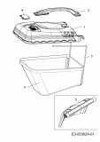Ersatzteile Yard-Man Elektromäher YM 1719 E Typ: 18A-18K-643  (2011) Grasfangsack, Heckklappe