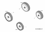 Ersatzteile Mac Allister Elektromäher 1748 E Typ: 18A-16K-C68  (2010) Räder