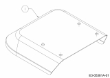 Ersatzteile MTD Motorhacke T/405 M Typ: 21AA46M3678  (2016) Schutzblech vorne 