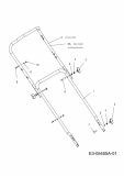 Ersatzteile Lux Tools Motormäher mit Antrieb B 46 MA Typ: 12D-J54H694  (2012) Holm