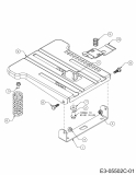 Cub Cadet Ersatzteile Zero Turn RZT 50 17AI2ACP603  (2012) Sitzträger