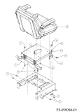 Cub Cadet Ersatzteile Zero Turn Z-Force 48 S 17AI5BHB603  (2010) Sitz