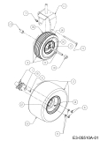 Cub Cadet Ersatzteile Zero Turn Z-Force 48 S 17AI5BHB603  (2010) Räder 13x5-6 + 18x9.5-8