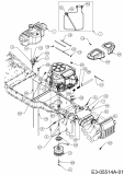 Cub Cadet Ersatzteile Zero Turn FMZ 50 17CI4BFP603  (2010) Elektromagnetkupplung, Motorzubehör, Tank
