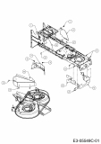 Ersatzteile MTD Rasentraktor Smart RE 130 H Typ: 13HH715E600  (2014) Abdeckungen Mähwerk E (36/92cm) 