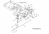 Ersatzteile MTD Rasentraktor LF 125 Typ: 13RH773F600  (2010) Vorderachse 