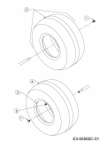 Ersatzteile MTD Rasentraktor DL 92 H Typ: 13H2715E677  (2017) Räder hinten 
