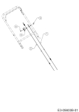 Cub Cadet Ersatzteile Motormäher mit Antrieb XM2 DR46SA 12ABYAKC603 (2019) Bowdenzüge