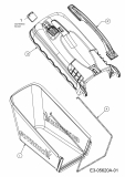 Ersatzteile Gutbrod Motormäher mit Antrieb HB 53 RLS-HWBE Typ: 12AJ866L690  (2010) Grasfangsack