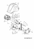 Ersatzteile Raiffeisen-Markt Elektrovertikutierer VE 40 Typ: 16CE5AEA628  (2012) Elektromotor, Keilriemen