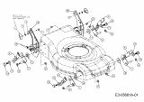 Ersatzteile MTD Benzin Rasenmäher ohne Antrieb P 40 B Typ: 11B-I10G615  (2011) Höhenverstellung 