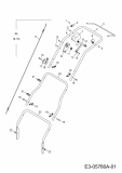 Ersatzteile WOLF-Garten Benzin Vertikutierer UV 35 B Typ: 3635000 Serie G  (2010) Holm 