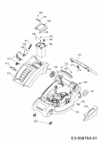 Ersatzteile WOLF-Garten Akku Rasenmäher ohne Antrieb Li-Ion Power 34 Typ: 4919000 Serie C  (2010) Mähwerksgehäuse 