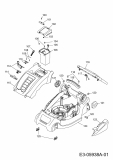 Ersatzteile WOLF-Garten Akku Rasenmäher ohne Antrieb Li-Ion Power 34 Typ: 4919000 Serie E  (2011) Mähwerksgehäuse 