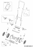 Ersatzteile WOLF-Garten Spindelmäher TT 350 S Typ: 15A-BA--650  (2017) Grundgerät 
