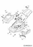 Ersatzteile WOLF-Garten Elektro Rasenmäher ohne Antrieb Expert 37 E Typ: 18AWG1H-C50   (2012) Mähwerksgehäuse 