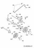 Ersatzteile Gutbrod Motormäher mit Antrieb HB 53 R Typ: 12AWC5M1690  (2010) Achse, Höhenverstellung, Räder