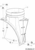 Ersatzteile MTD Schneefräse Optima ME 66 Typ: 31AY5FT3678  (2020) Adapter für Auswurfschacht 