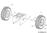 Cub Cadet Ersatzteile Schneefräsen XS3 66 SWE 31AY5EVX603 (2025) Räder 16x4.8x8