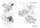 Ersatzteile Zubehör Garten- und Rasentraktoren Grasfangeinrichtung für GT Modelle mit Mähwerk 50/127cm Typ: 190-190-100  (2007) Grundgerät