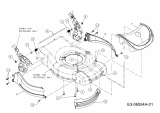 Ersatzteile Sterwins Motormäher mit Antrieb 460 BTCE Typ: 12CEJ68U638  (2011) Abdeckung Vorderachse