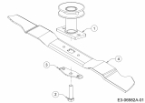 Cub Cadet Ersatzteile Motormäher mit Antrieb LM1 DF53 12A-A02P603  (2018) Messer, Messeraufnahme